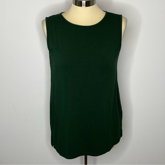 J. Jill Dark Pine Wearever Collection Sleeveless Top - Picture 1 of 7